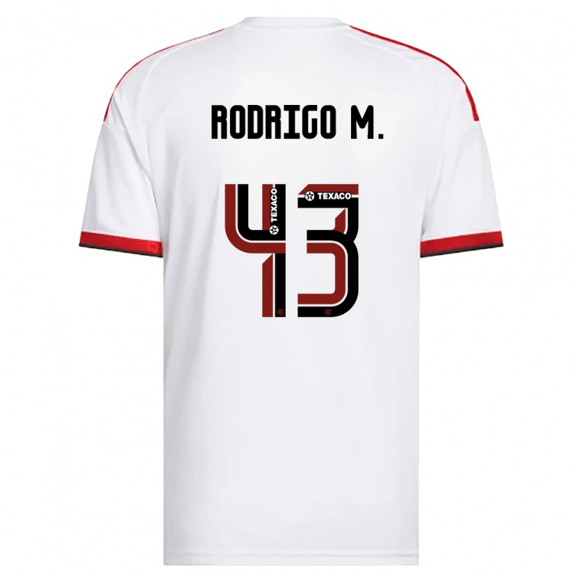Danxen Kvinnor Rodrigo Muniz #43 Vit Röd Svart Bortatröja Matchtröjor 2026/27 Tröjor T-Tröja