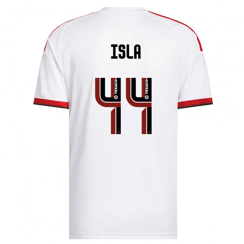 Danxen Kvinnor Mauricio Isla #44 Vit Röd Svart Bortatröja Matchtröjor 2026/27 Tröjor T-Tröja