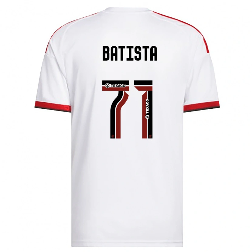 Danxen Kvinnor Pedro Batista #71 Vit Röd Svart Bortatröja Matchtröjor 2026/27 Tröjor T-Tröja