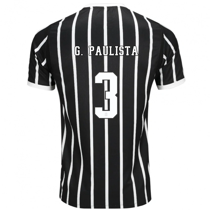 Danxen Kvinnor Gabriel Paulista #3 Svart Vit Röd Bortatröja Matchtröjor 2026/27 Tröjor T-Tröja