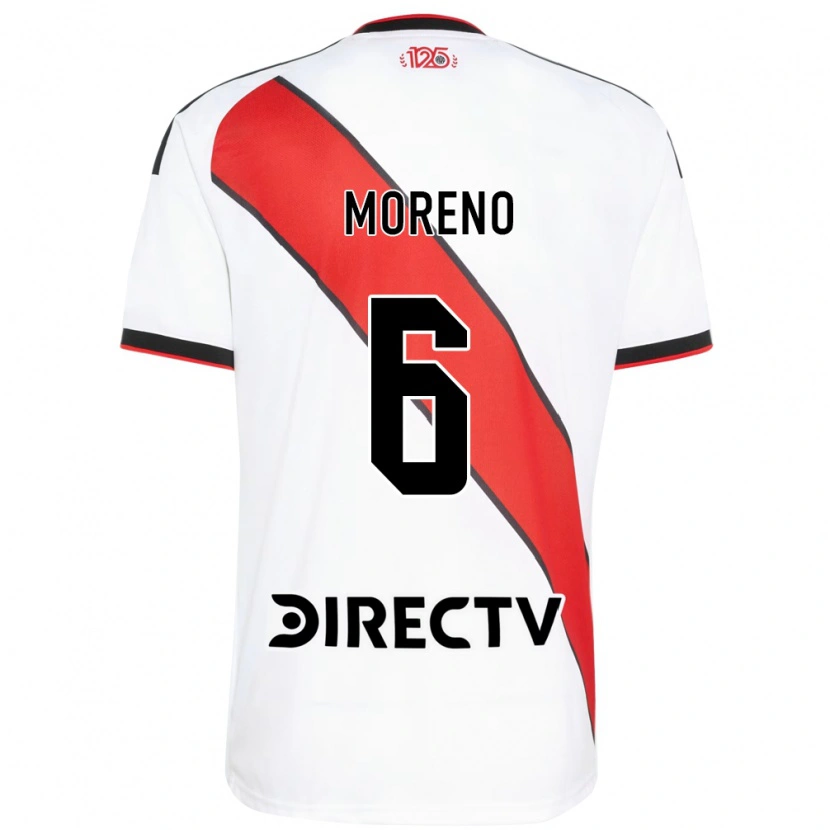 Danxen Barn Aníbal Moreno #6 Röd Svart Vit Hemmatröja Matchtröjor 2026/27 Tröjor T-Tröja