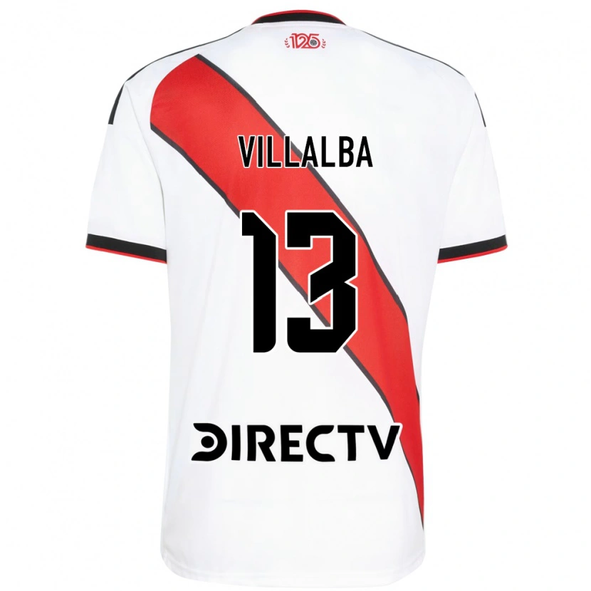 Danxen Barn Jonathan Villalba #13 Röd Svart Vit Hemmatröja Matchtröjor 2026/27 Tröjor T-Tröja
