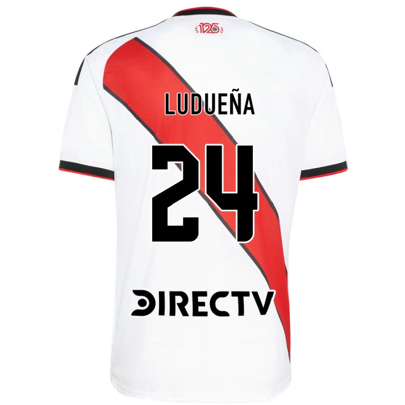 Danxen Barn Belén Ludueña #24 Röd Svart Vit Hemmatröja Matchtröjor 2026/27 Tröjor T-Tröja