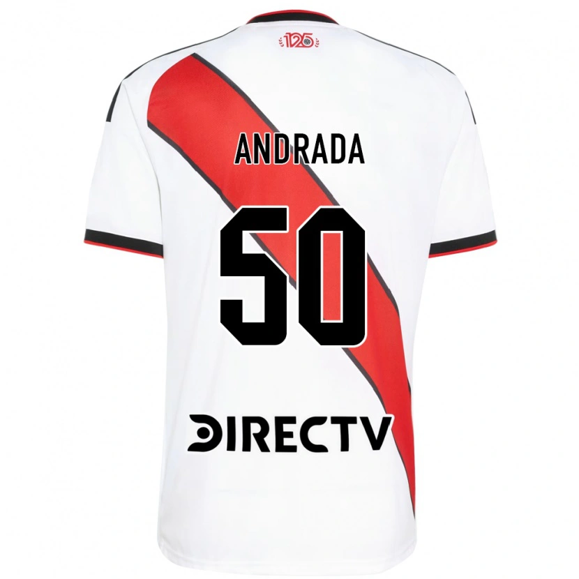 Danxen Barn Tobías Andrada #50 Röd Svart Vit Hemmatröja Matchtröjor 2026/27 Tröjor T-Tröja