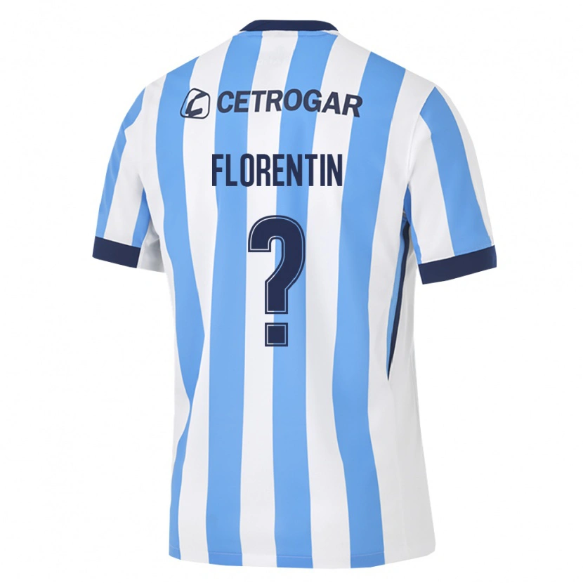 Danxen Barn Erick Florentin #0 Ljusblå Vit Svart Hemmatröja Matchtröjor 2026/27 Tröjor T-Tröja