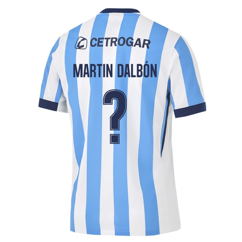 Danxen Barn Juan Martin Dalbón #0 Ljusblå Vit Svart Hemmatröja Matchtröjor 2026/27 Tröjor T-Tröja