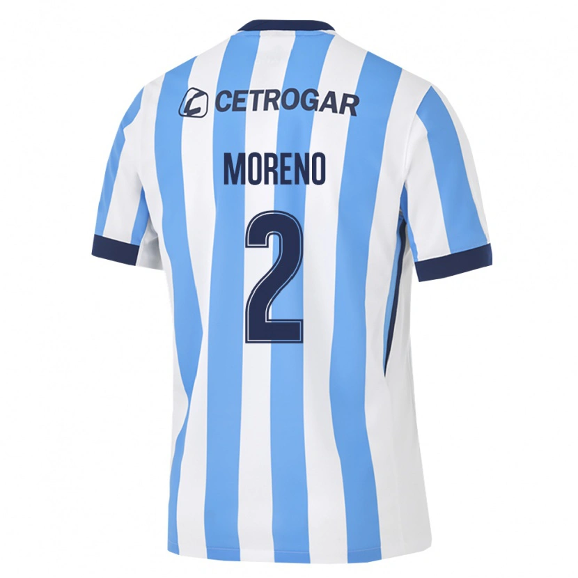 Danxen Barn Melina Moreno #2 Ljusblå Vit Svart Hemmatröja Matchtröjor 2026/27 Tröjor T-Tröja