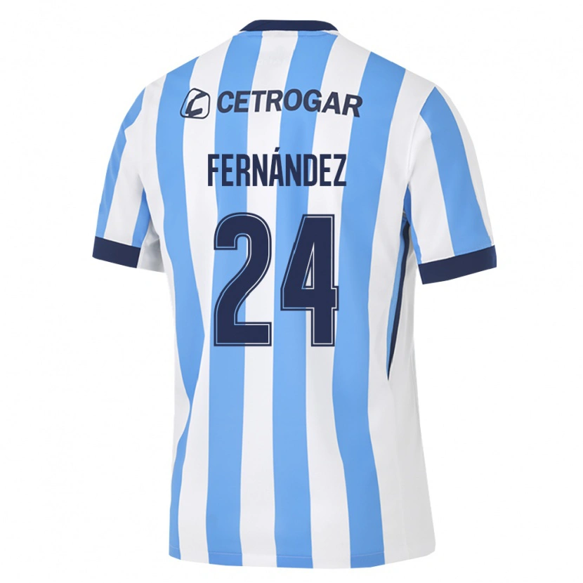 Danxen Barn Adrián Fernández #24 Ljusblå Vit Svart Hemmatröja Matchtröjor 2026/27 Tröjor T-Tröja