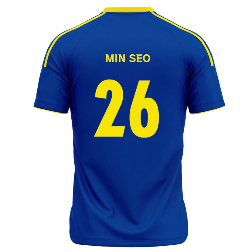 Danxen Barn Min-Seo Park #26 Kungligt Blå Gul Hemmatröja Matchtröjor 2026/27 Tröjor T-Tröja