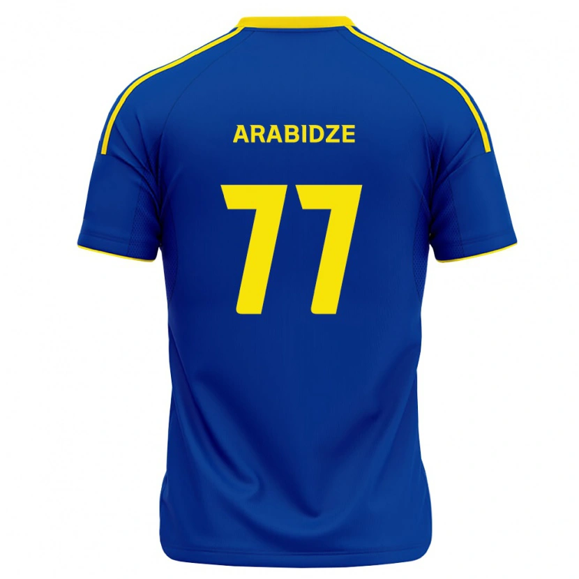 Danxen Barn Giorgi Arabidze #77 Kungligt Blå Gul Hemmatröja Matchtröjor 2026/27 Tröjor T-Tröja