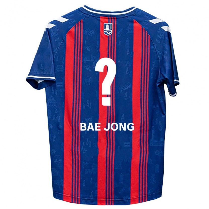 Danxen Barn Bae-Jong Park #0 Blå Röd Vit Hemmatröja Matchtröjor 2026/27 Tröjor T-Tröja
