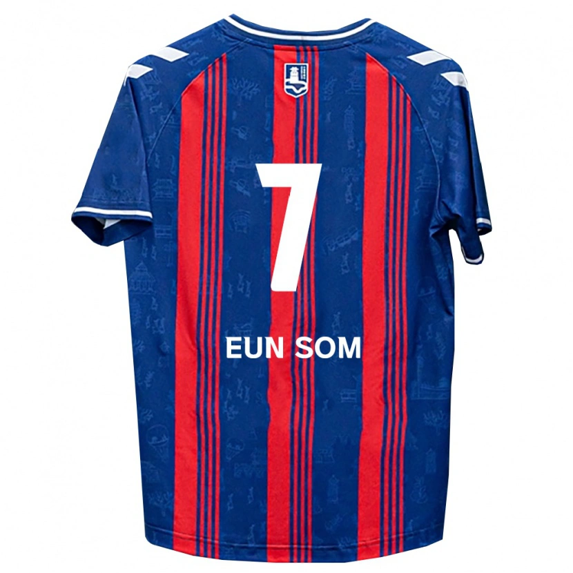 Danxen Barn Eun-Som Kwon #7 Blå Röd Vit Hemmatröja Matchtröjor 2026/27 Tröjor T-Tröja
