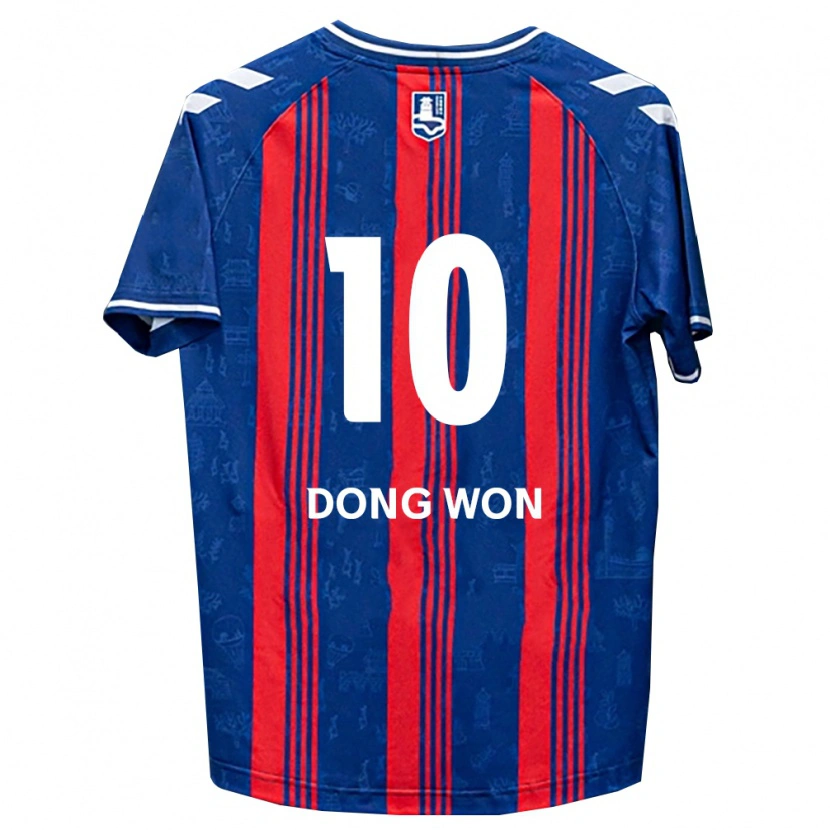 Danxen Barn Dong-Won Ji #10 Blå Röd Vit Hemmatröja Matchtröjor 2026/27 Tröjor T-Tröja