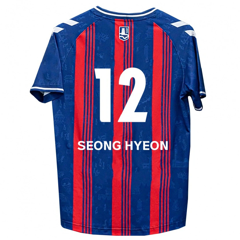 Danxen Barn Seong-Hyeon Choi #12 Blå Röd Vit Hemmatröja Matchtröjor 2026/27 Tröjor T-Tröja