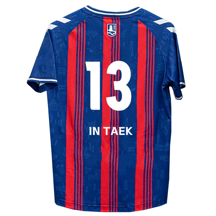 Danxen Barn In-Taek Hwang #13 Blå Röd Vit Hemmatröja Matchtröjor 2026/27 Tröjor T-Tröja