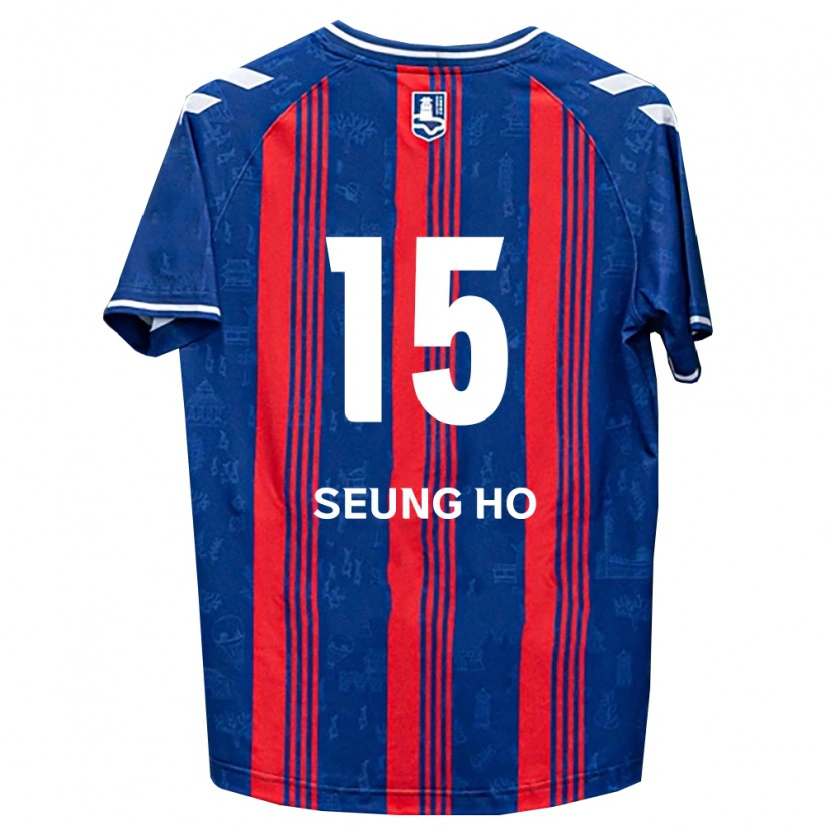 Danxen Barn Seung-Ho Cho #15 Blå Röd Vit Hemmatröja Matchtröjor 2026/27 Tröjor T-Tröja