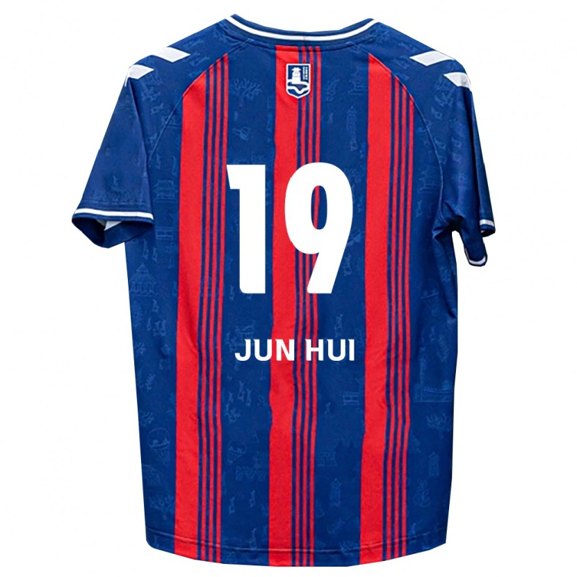 Danxen Barn Jun-Hui Park #19 Blå Röd Vit Hemmatröja Matchtröjor 2026/27 Tröjor T-Tröja