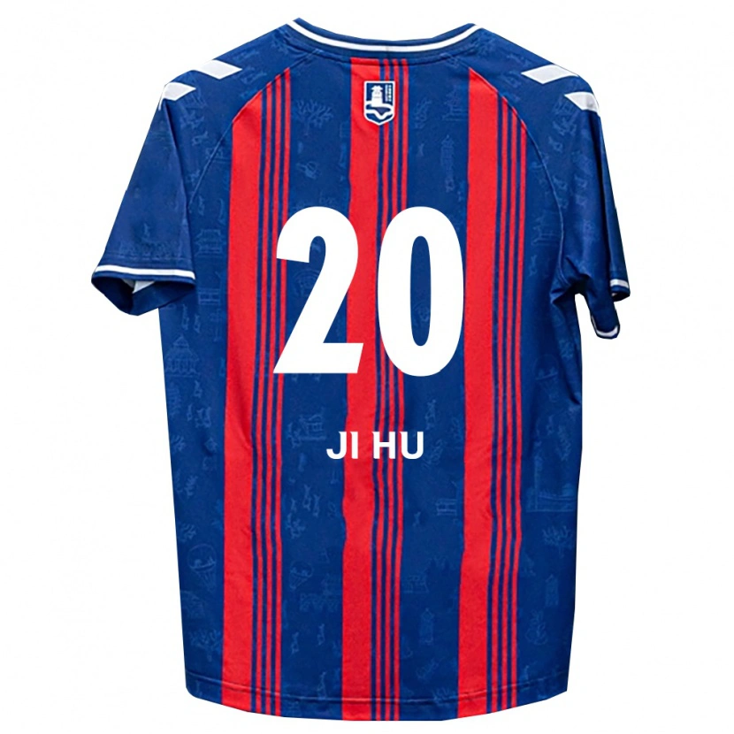 Danxen Barn Ji-Hu Lee #20 Blå Röd Vit Hemmatröja Matchtröjor 2026/27 Tröjor T-Tröja