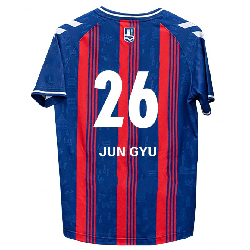 Danxen Barn Jun-Gyu Ahn #26 Blå Röd Vit Hemmatröja Matchtröjor 2026/27 Tröjor T-Tröja