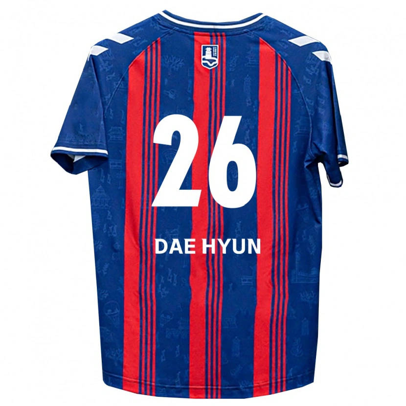 Danxen Barn Dae-Hyun Kim #26 Blå Röd Vit Hemmatröja Matchtröjor 2026/27 Tröjor T-Tröja