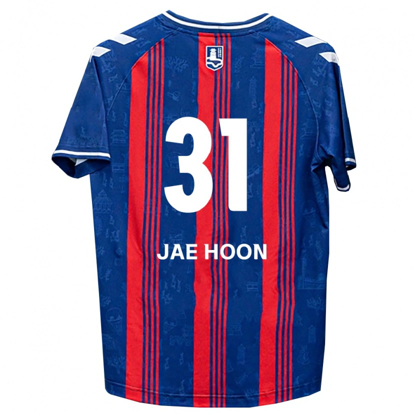 Danxen Barn Jae-Hoon Lee #31 Blå Röd Vit Hemmatröja Matchtröjor 2026/27 Tröjor T-Tröja
