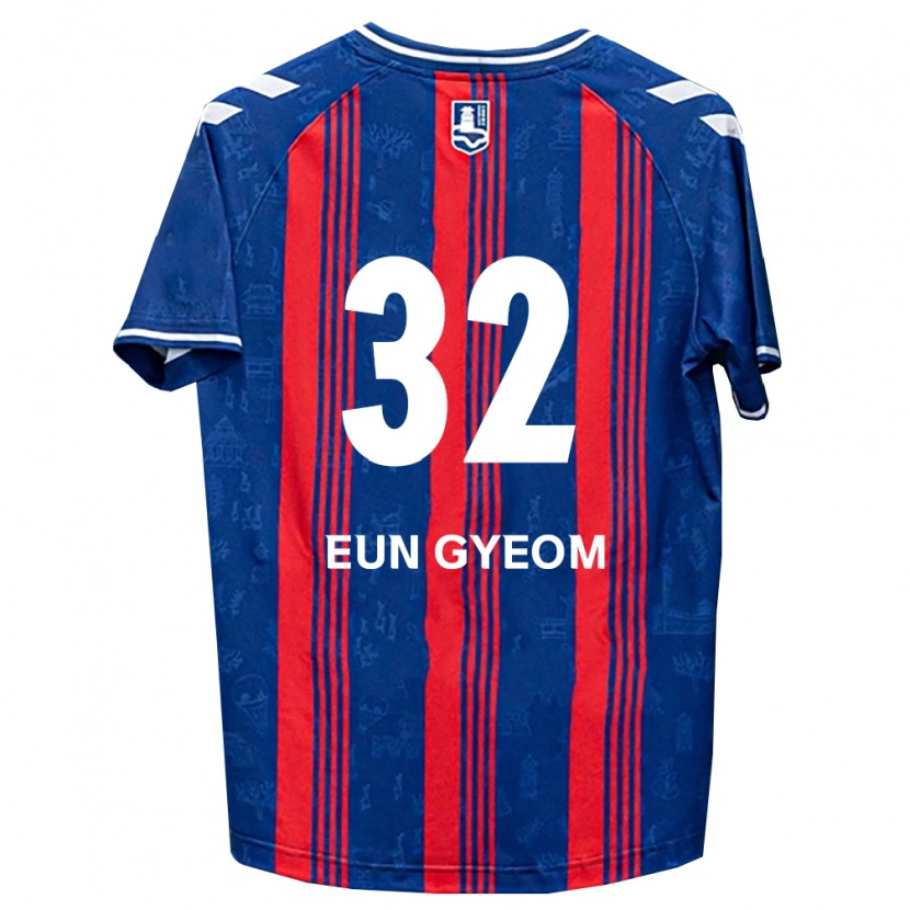 Danxen Barn Eun-Gyeom Kim #32 Blå Röd Vit Hemmatröja Matchtröjor 2026/27 Tröjor T-Tröja