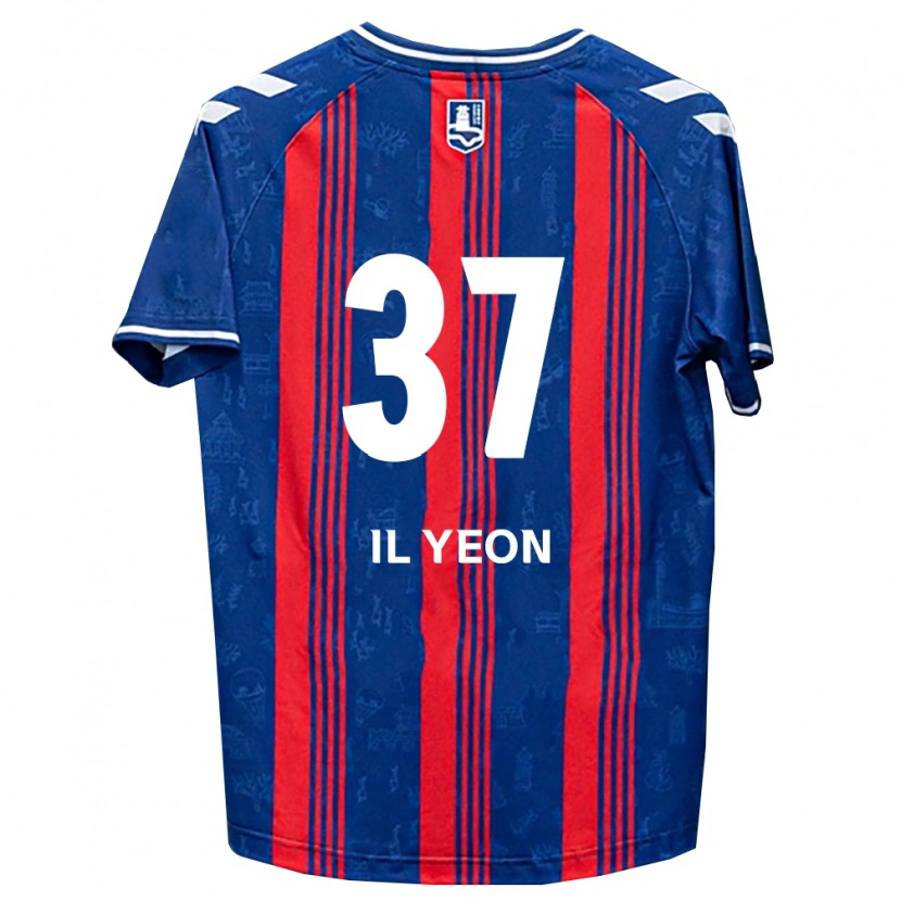 Danxen Barn Il-Yeon Sin #37 Blå Röd Vit Hemmatröja Matchtröjor 2026/27 Tröjor T-Tröja