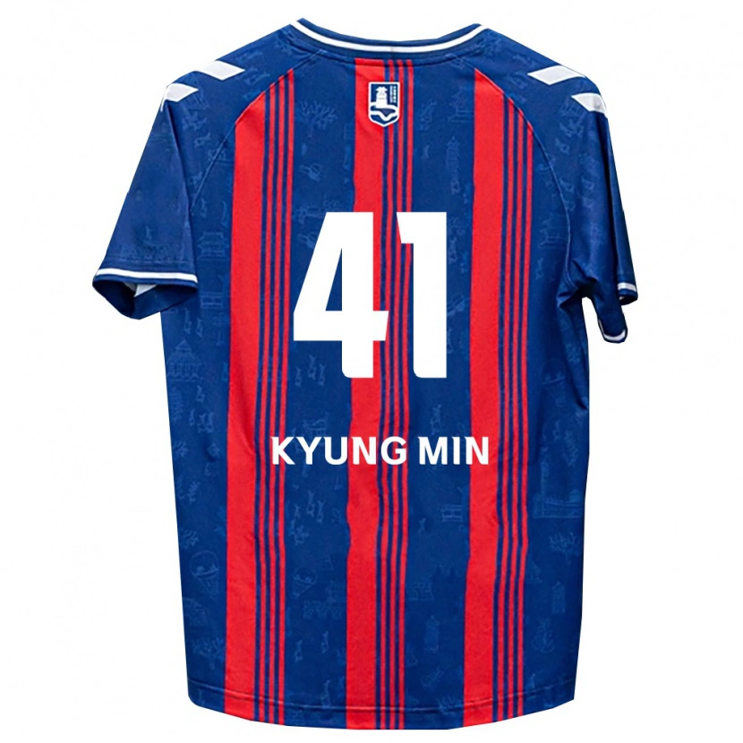 Danxen Barn Kyung-Min Lee #41 Blå Röd Vit Hemmatröja Matchtröjor 2026/27 Tröjor T-Tröja