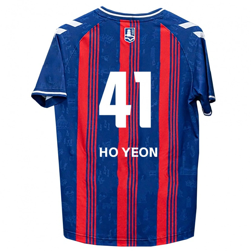Danxen Barn Ho-Yeon Joo #41 Blå Röd Vit Hemmatröja Matchtröjor 2026/27 Tröjor T-Tröja