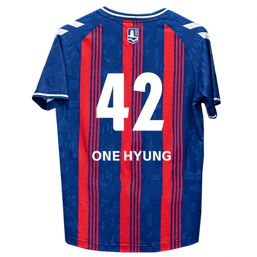 Danxen Barn One-Hyung Kim #42 Blå Röd Vit Hemmatröja Matchtröjor 2026/27 Tröjor T-Tröja