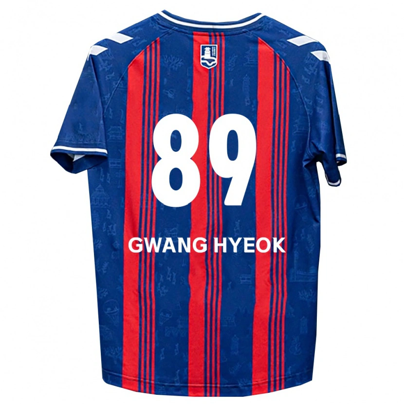 Danxen Barn Gwang-Hyeok Lee #89 Blå Röd Vit Hemmatröja Matchtröjor 2026/27 Tröjor T-Tröja