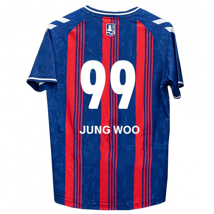 Danxen Barn Jung-Woo Ha #99 Blå Röd Vit Hemmatröja Matchtröjor 2026/27 Tröjor T-Tröja