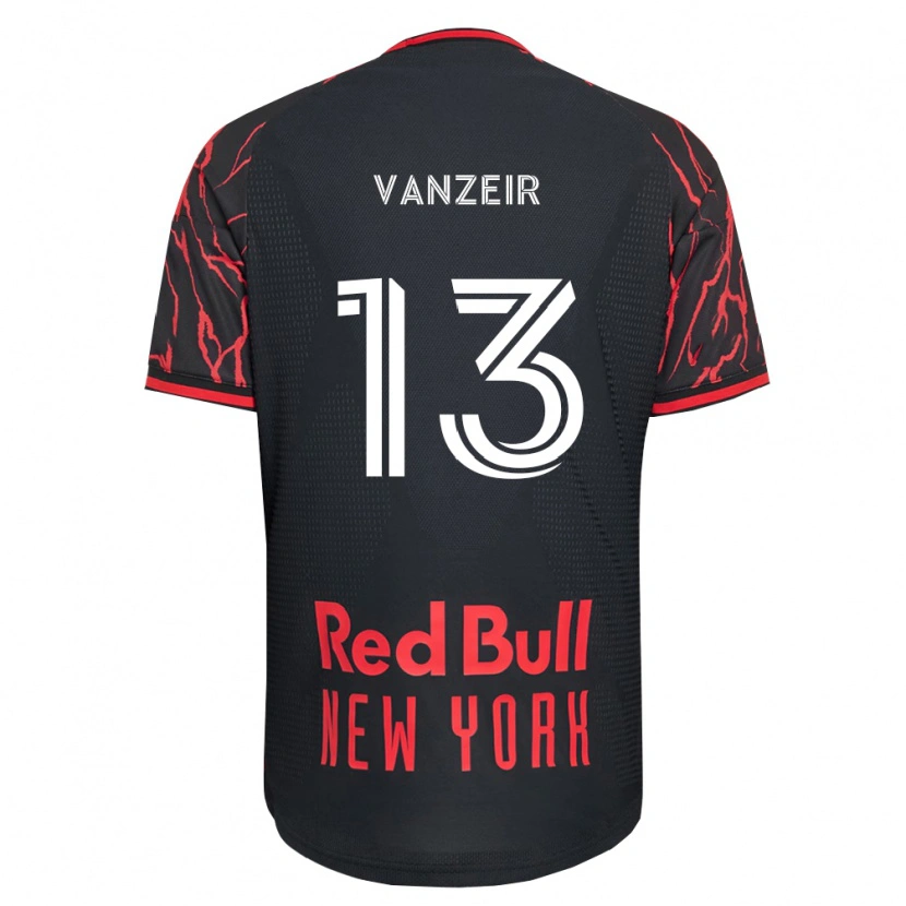 Danxen Barn Dante Vanzeir #13 Röd Svart Vit Hemmatröja Matchtröjor 2026/27 Tröjor T-Tröja