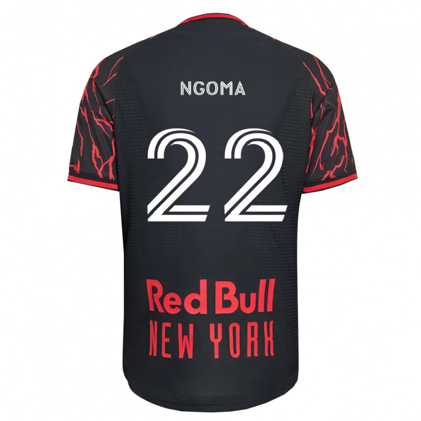 Danxen Barn Serge Ngoma #22 Röd Svart Vit Hemmatröja Matchtröjor 2026/27 Tröjor T-Tröja