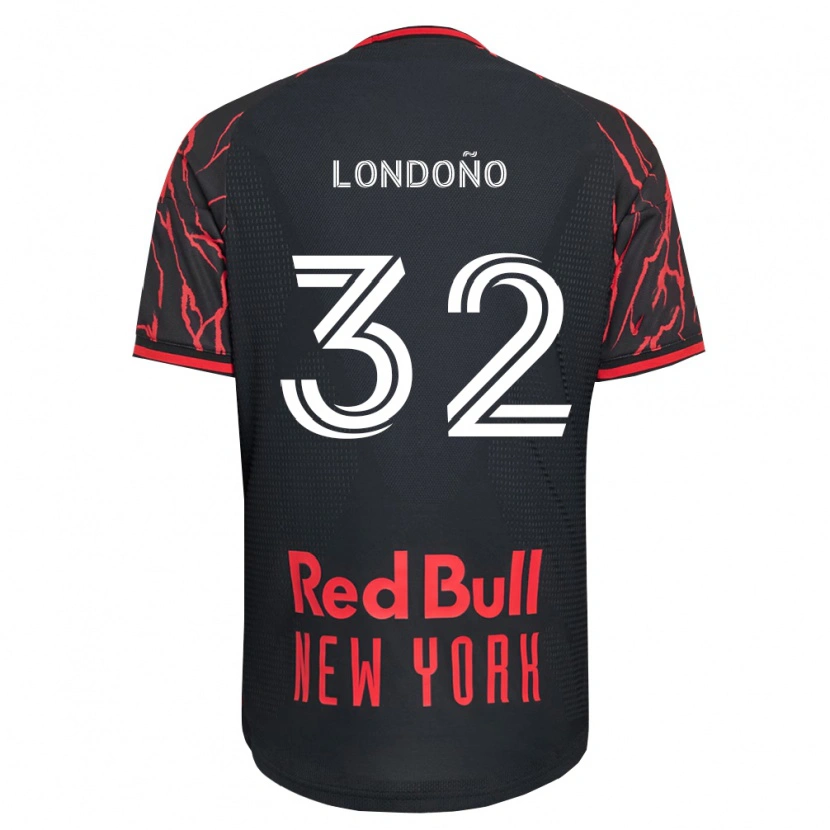 Danxen Barn Erick Londoño #32 Röd Svart Vit Hemmatröja Matchtröjor 2026/27 Tröjor T-Tröja