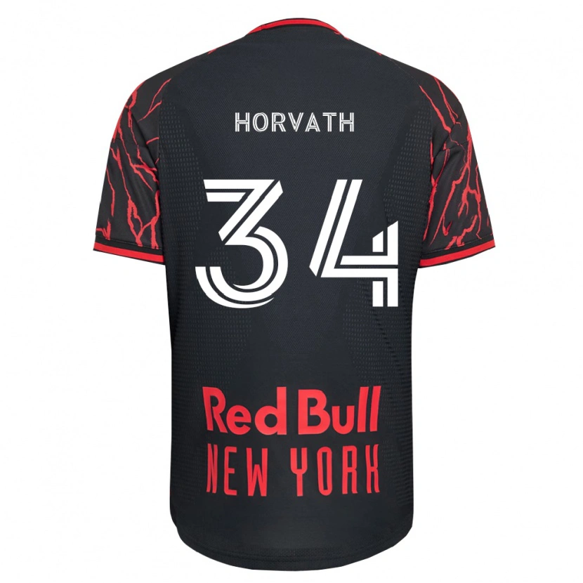 Danxen Barn Ethan Horvath #34 Röd Svart Vit Hemmatröja Matchtröjor 2026/27 Tröjor T-Tröja