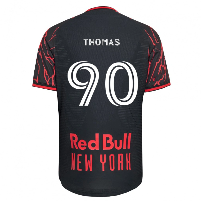 Danxen Barn Oladayo Thomas #90 Röd Svart Vit Hemmatröja Matchtröjor 2026/27 Tröjor T-Tröja