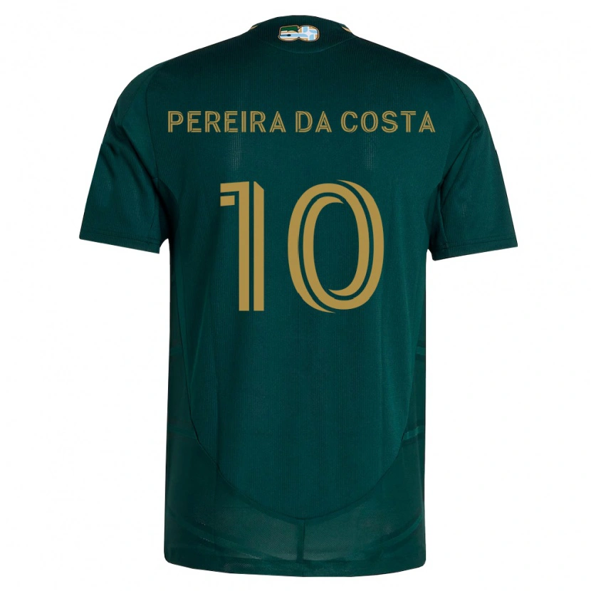 Danxen Barn David Da Costa #10 Mörkgrön Brun Hemmatröja Matchtröjor 2026/27 Tröjor T-Tröja