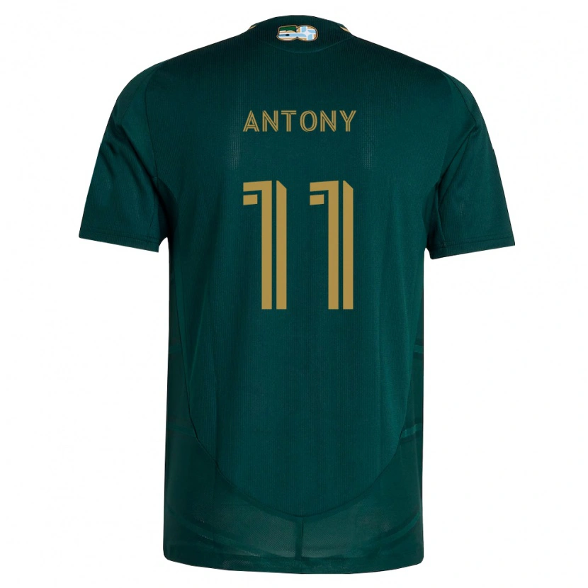 Danxen Barn Antony Alves Santos #11 Mörkgrön Brun Hemmatröja Matchtröjor 2026/27 Tröjor T-Tröja