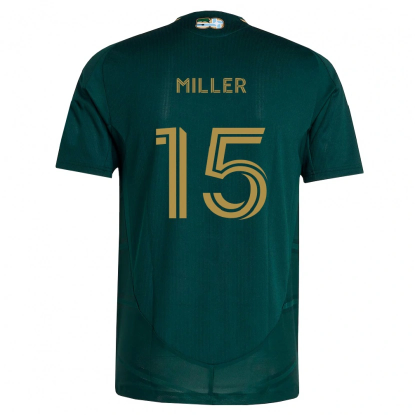 Danxen Barn Eric Miller #15 Mörkgrön Brun Hemmatröja Matchtröjor 2026/27 Tröjor T-Tröja