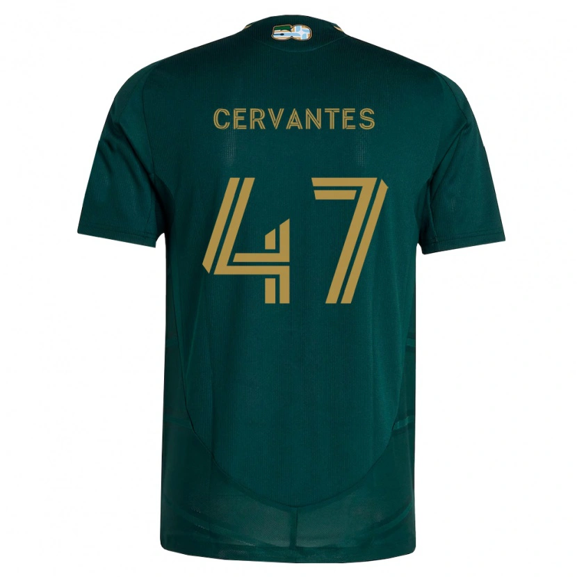 Danxen Barn Daniel Cervantes #47 Mörkgrön Brun Hemmatröja Matchtröjor 2026/27 Tröjor T-Tröja