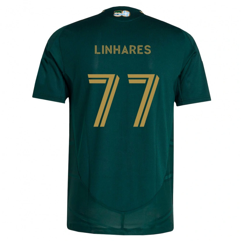 Danxen Barn Kyle Linhares #77 Mörkgrön Brun Hemmatröja Matchtröjor 2026/27 Tröjor T-Tröja