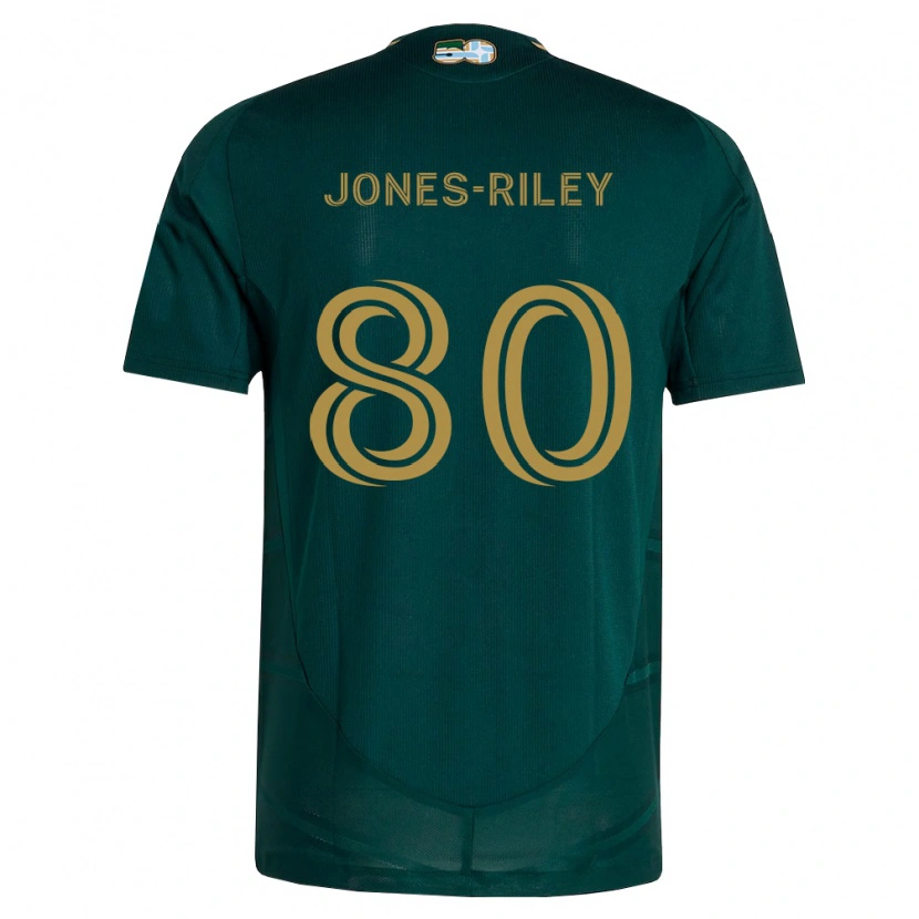 Danxen Barn Jaden Jones-Riley #80 Mörkgrön Brun Hemmatröja Matchtröjor 2026/27 Tröjor T-Tröja