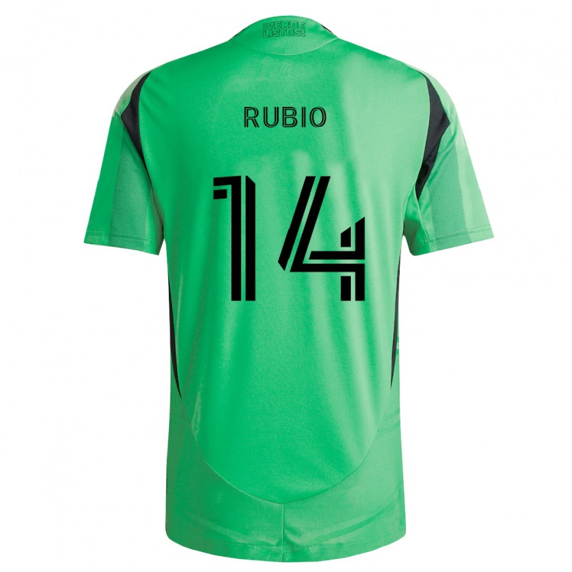 Danxen Barn Diego Rubio #14 Smaragdgrön Svart Hemmatröja Matchtröjor 2026/27 Tröjor T-Tröja