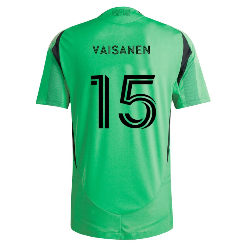 Danxen Barn Leo Väisänen #15 Smaragdgrön Svart Hemmatröja Matchtröjor 2026/27 Tröjor T-Tröja