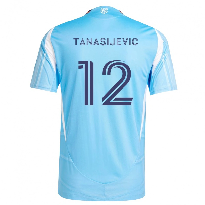 Danxen Barn Strahinja Tanasijevic #12 Himmelsblå Vit Hemmatröja Matchtröjor 2026/27 Tröjor T-Tröja