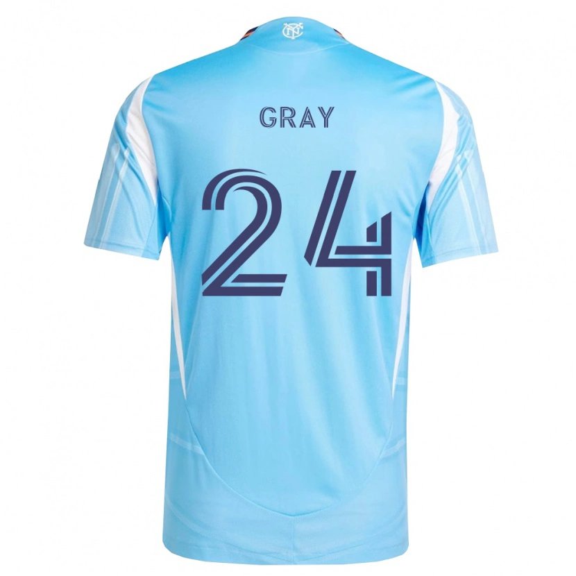 Danxen Barn Tayvon Gray #24 Himmelsblå Vit Hemmatröja Matchtröjor 2026/27 Tröjor T-Tröja