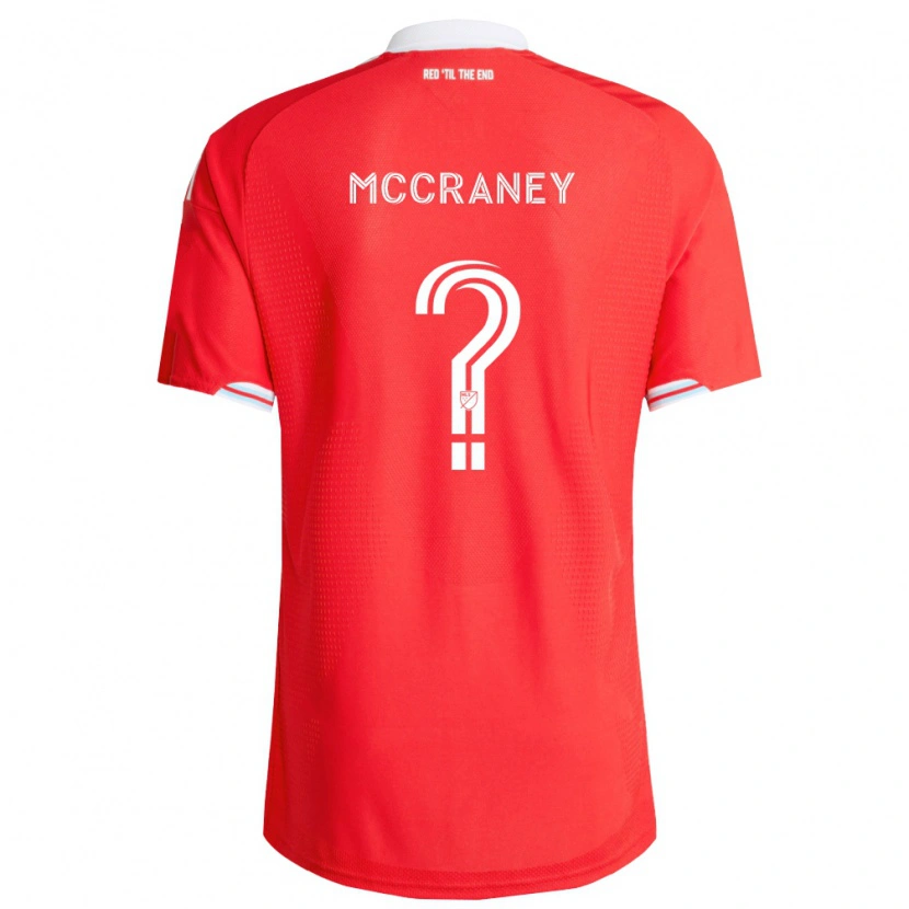 Danxen Barn Finn Mccraney #0 Röd Mörkblå Vit Hemmatröja Matchtröjor 2026/27 Tröjor T-Tröja