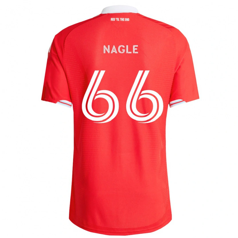 Danxen Barn Chase Nagle #66 Röd Mörkblå Vit Hemmatröja Matchtröjor 2026/27 Tröjor T-Tröja