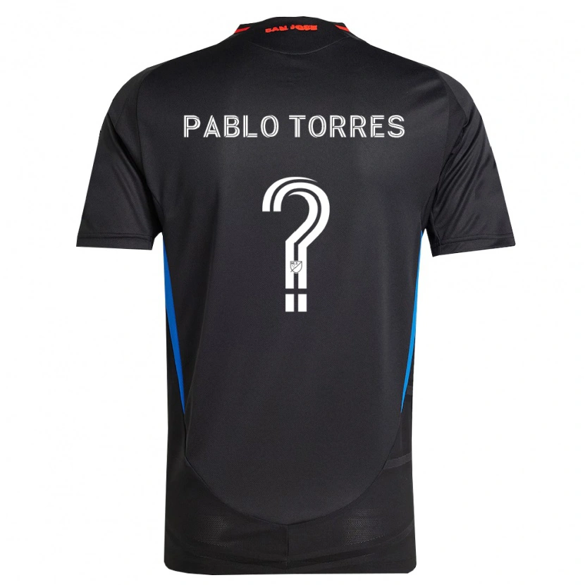 Danxen Barn Juan Pablo Torres #0 Blå Vit Svart Hemmatröja Matchtröjor 2026/27 Tröjor T-Tröja